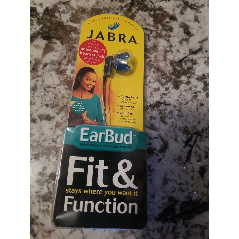 Jabra EarBud with Mic - Universal 2.5mm Jack (EB25MM302) - New